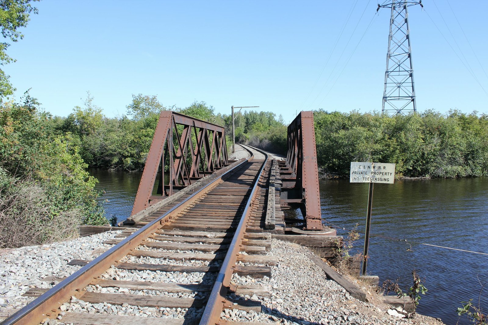 Looking north